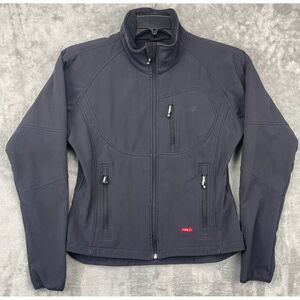 Halti Women's Size 38‎ Jacket Storm Wall Soft Shell Black Long Sleeve Full Zip